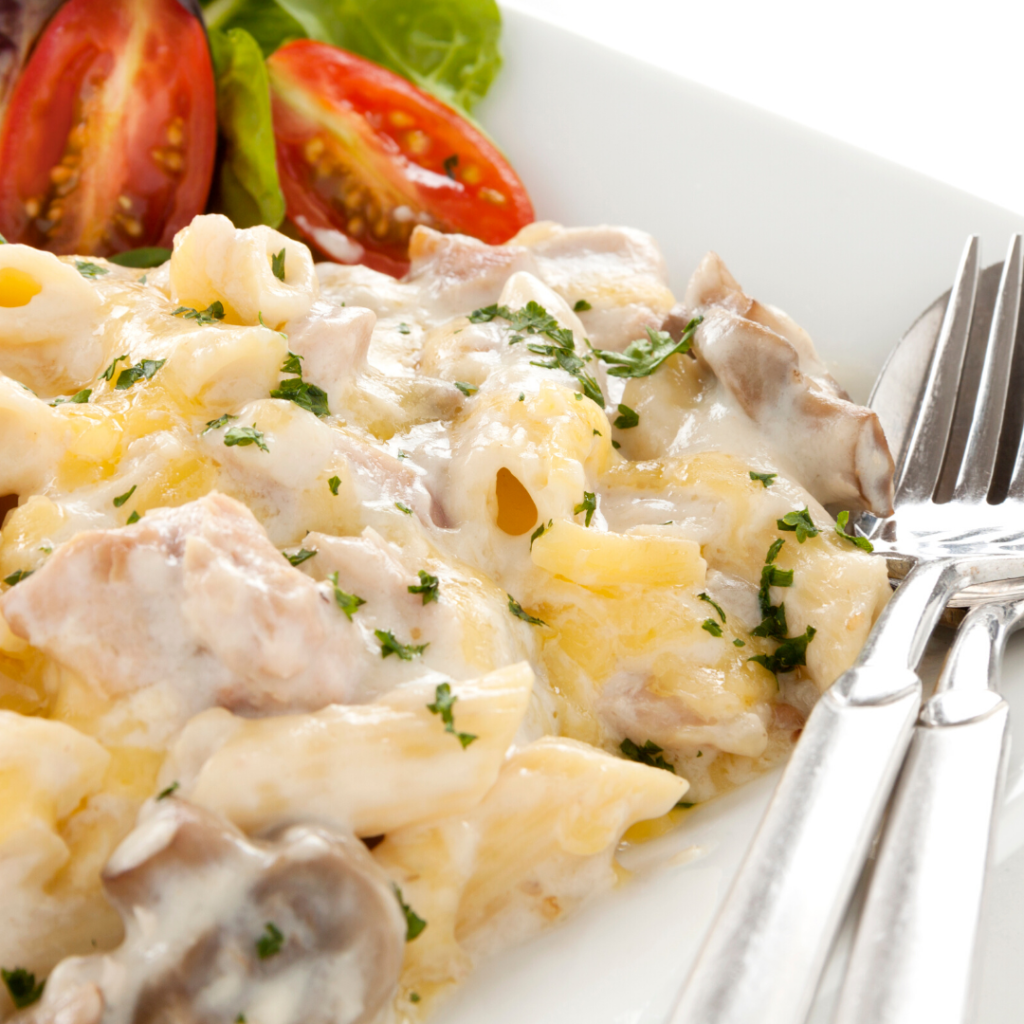 Chicken Alfredo Bake