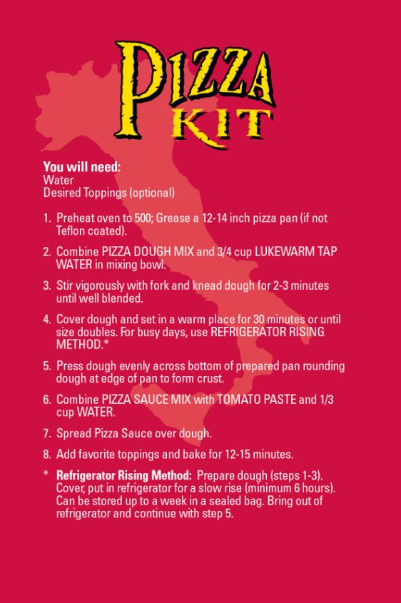 Red Sauce Pizza Kit
