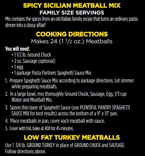 Meatball Mix