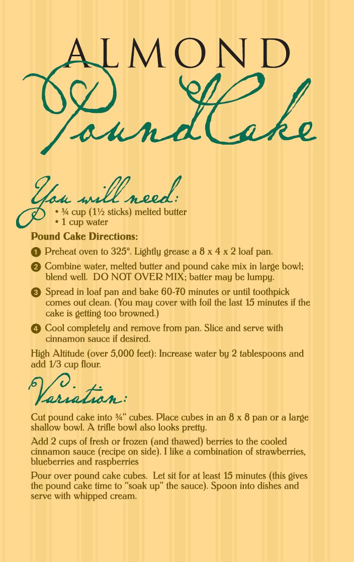 Almond Pound Cake