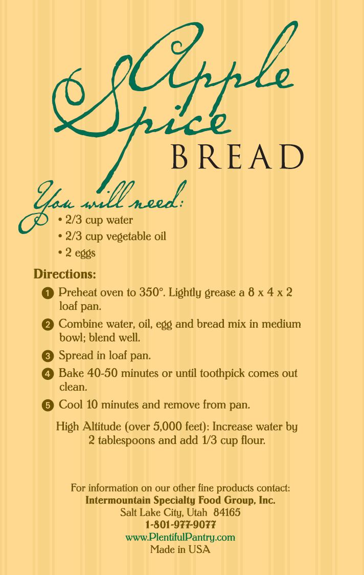 Apple Spice Bread