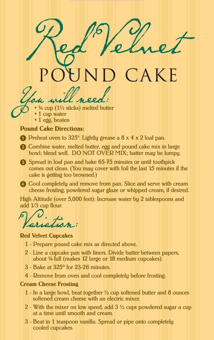 Red Velvet Pound Cake