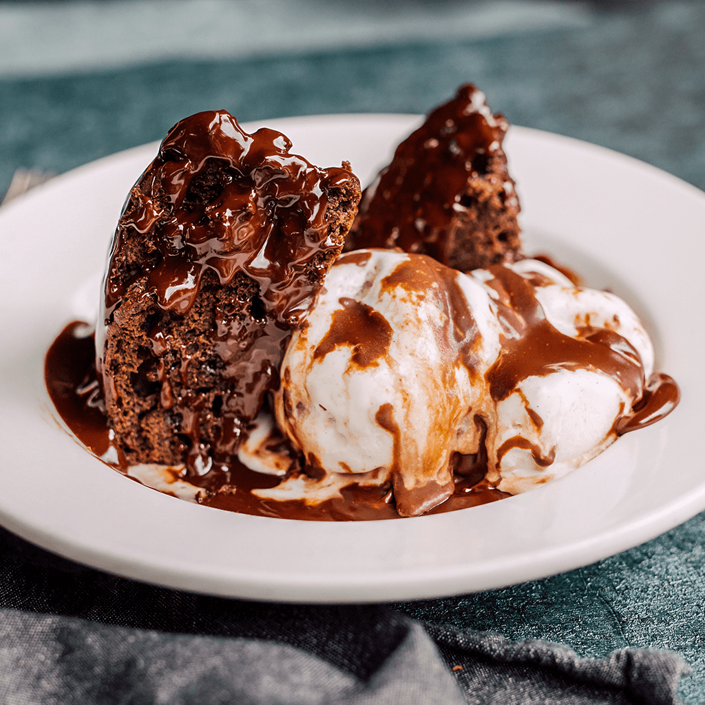 Cherry Chocolate Hot Fudge Cake