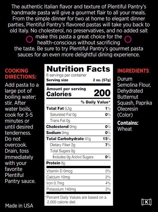 Butternut Squash Linguini